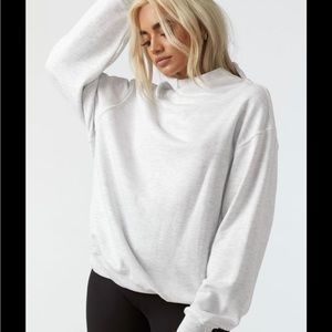 Joah Brown Pullover in white cream color
